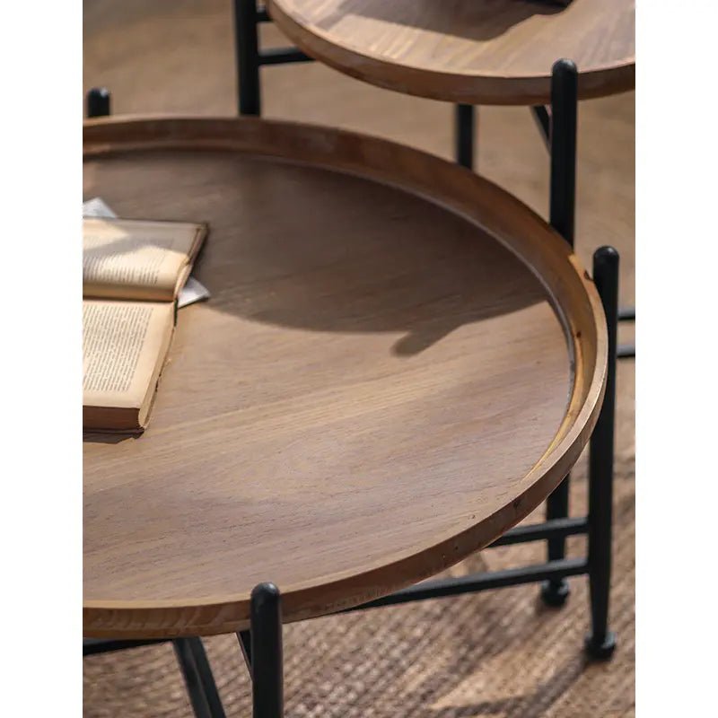 Round Coffee Table Metal Stand 45cm FURNITURE at World Of Decor NZ