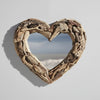 Rustic Driftwood Mirror-Heart 50cm MIRRORS at World Of Decor NZ