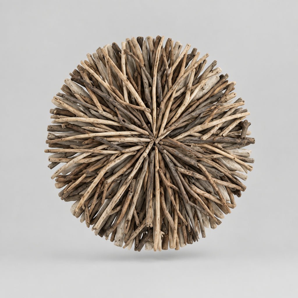 Rustic Driftwood Round Wall Art 80cm Wall Art, Affirmations & Hangings at World Of Decor NZ