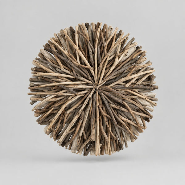Rustic Driftwood Round Wall Art 80cm Wall Art, Affirmations & Hangings at World Of Decor NZ