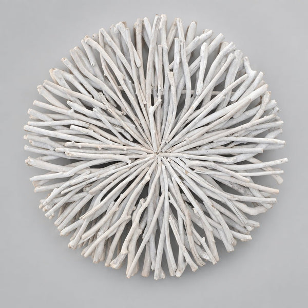 Rustic Driftwood Round Wall Art 80cm-Whitewash Wall Art, Affirmations & Hangings at World Of Decor NZ
