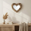 Rustick Driftwood Mirror-Heart 40cm MIRRORS at World Of Decor NZ
