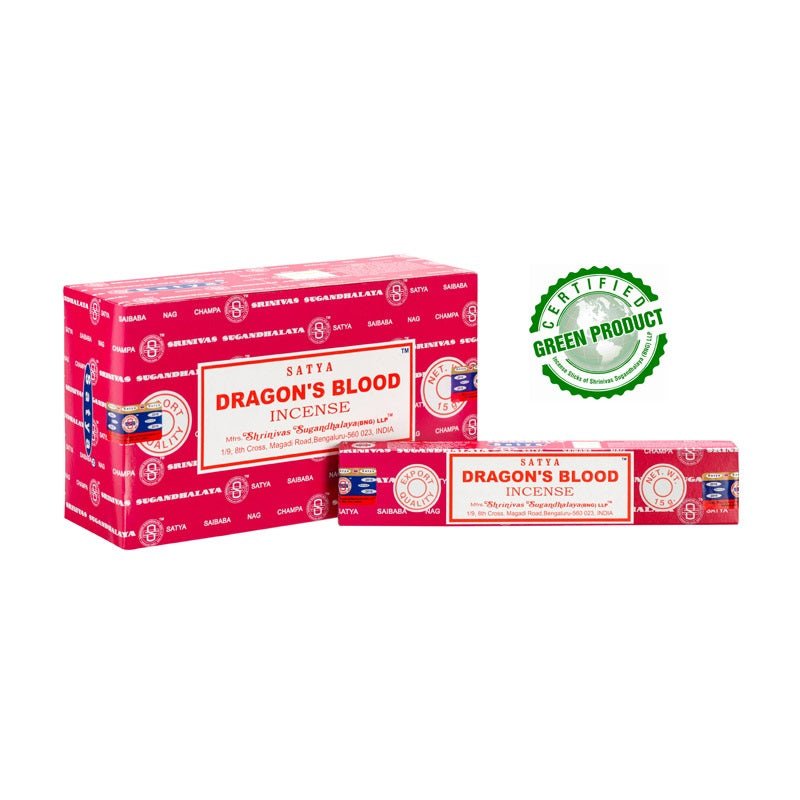 Satya Incense 15g- Dragons Blood INCENSE at World Of Decor NZ