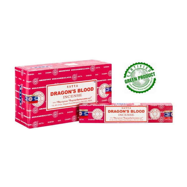Satya Incense 15g- Dragons Blood INCENSE at World Of Decor NZ