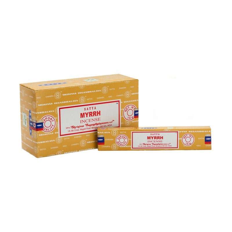 Satya Incense 15g-Myrrh INCENSE at World Of Decor NZ
