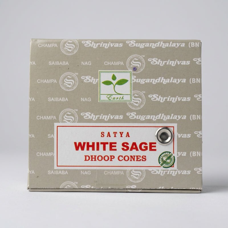 Satya Incense Cone-White Sage INCENSE at World Of Decor NZ