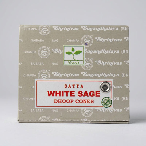 Satya Incense Cone-White Sage INCENSE at World Of Decor NZ