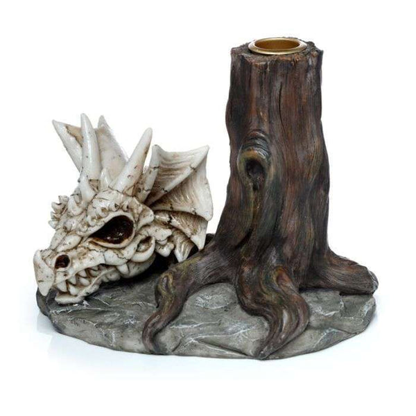 Shadows of Darkness Dragon Skull Candlestick Holder Candle,Tealight & Incense Holders at World Of Decor NZ