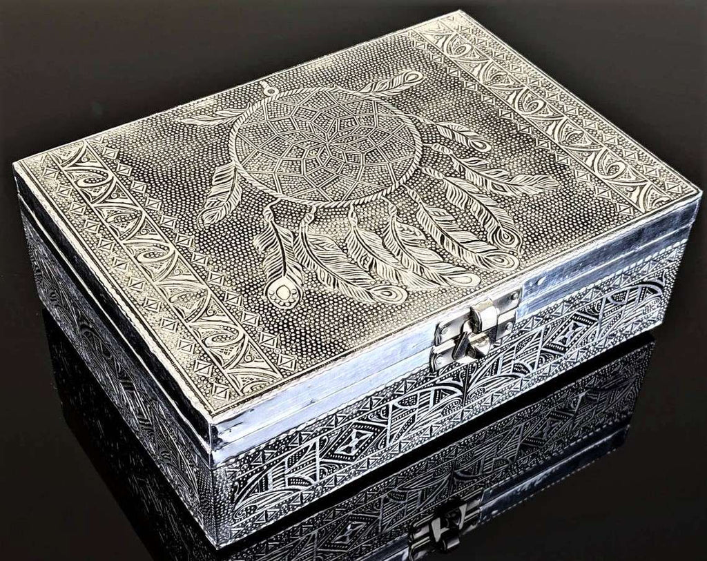 Silver Jewellery Box Dreamcatcher Home Accessories at World Of Decor NZ