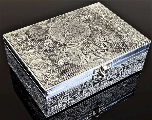 Silver Jewellery Box Dreamcatcher Home Accessories at World Of Decor NZ