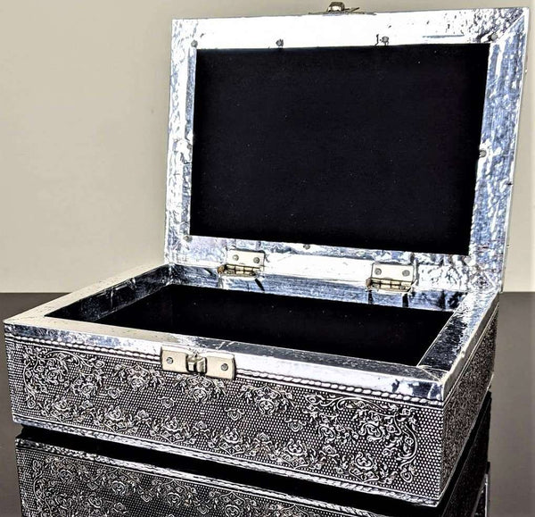 Silver Jewelry Box Lotus Mandala SPIRITUAL, HEALTH & BEAUTY at World Of Decor NZ