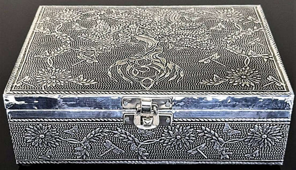 Silver Jewelry Box Tree of Life ACCESSORIES at World Of Decor NZ