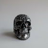 Skull 10cm-Black/Silver SCULPTURE/ORNAMENT & ANIMAL at World Of Decor NZ