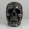 Skull Celtic-Siver/Black Poly Resin Figurines & Animals at World Of Decor NZ