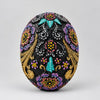 Skull Psychedelic 17cm-Green Leaf SCULPTURE/ORNAMENT & ANIMAL at World Of Decor NZ