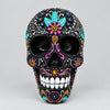 Skull Psychedelic 17cm-Green Leaf SCULPTURE/ORNAMENT & ANIMAL at World Of Decor NZ