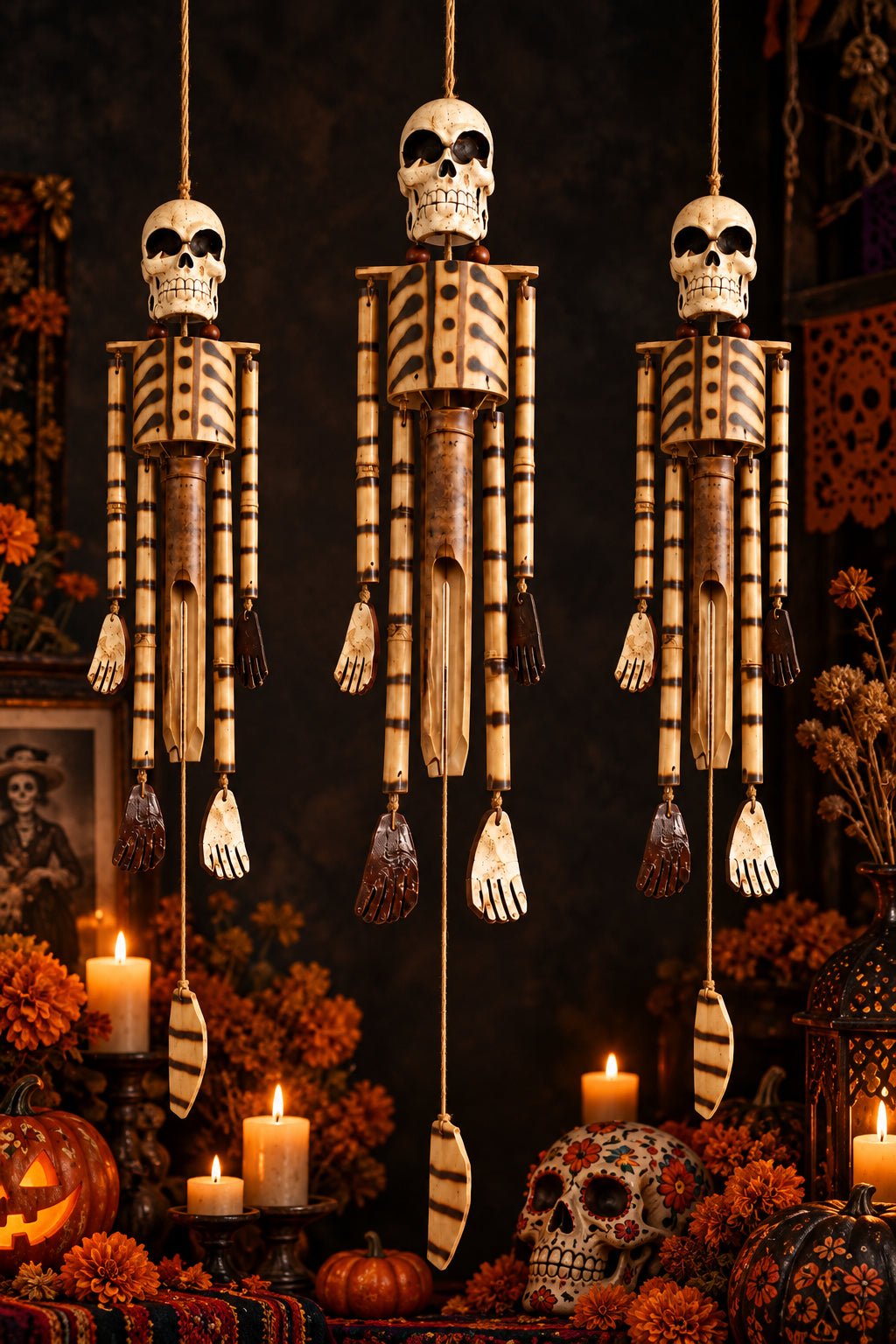 Skull Wind Chimes Windchimes & Outdoors at World Of Decor NZ