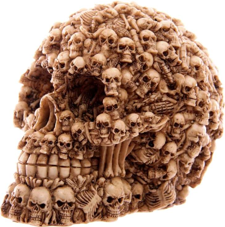 Skull with Multi Skeleton Design MEN CAVE at World Of Decor NZ
