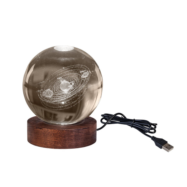 Solar System 3D Crystal Ball Lamp Collectibles/Novelties/Wheels at World Of Decor NZ