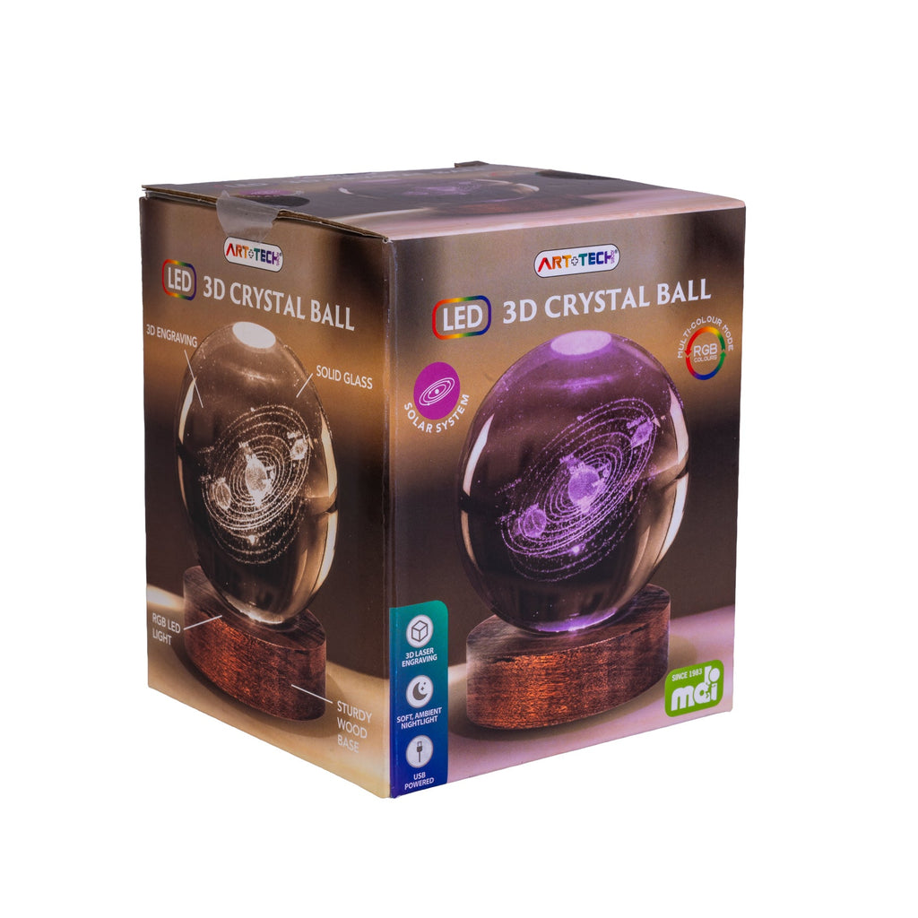 Solar System 3D Crystal Ball Lamp Collectibles/Novelties/Wheels at World Of Decor NZ