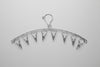 Stainless Steel Clothes Hanger Hooks with 8 clips Home Accessories at World Of Decor NZ