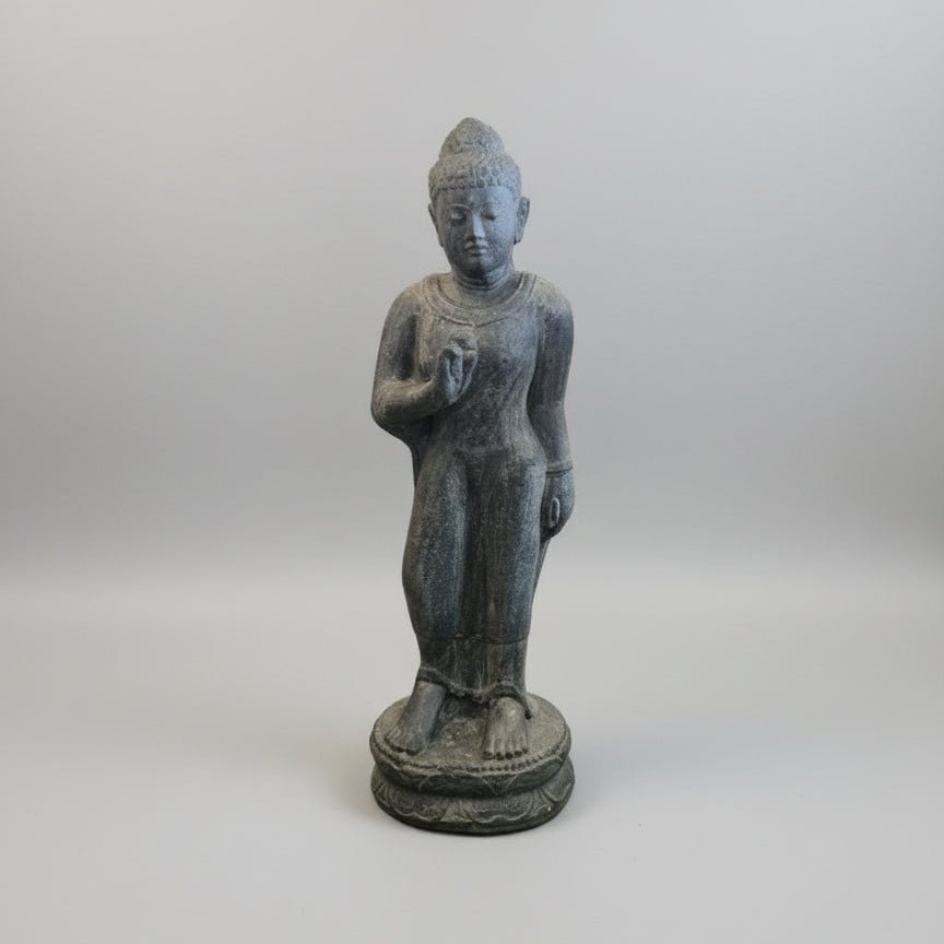 Standing Buddha 1 M - Blackwash BUDDHA at World Of Decor NZ