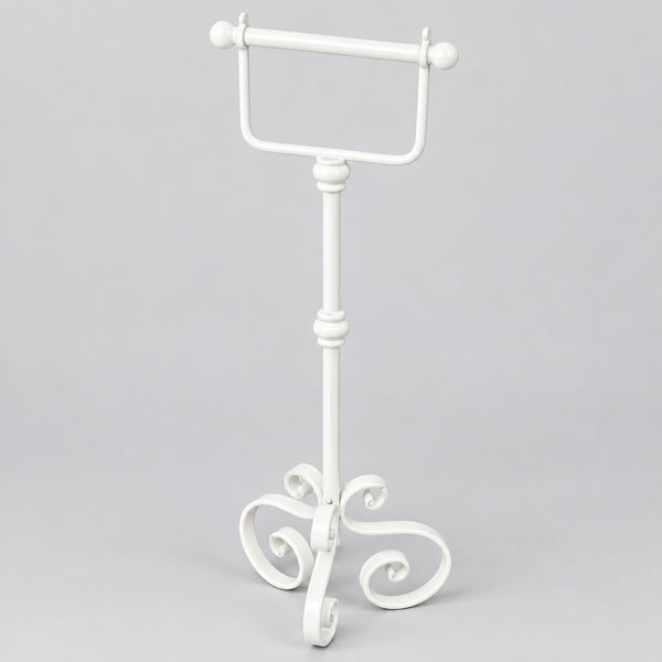 Standing Toilet Roll Holder - White BATHROOM at World Of Decor NZ