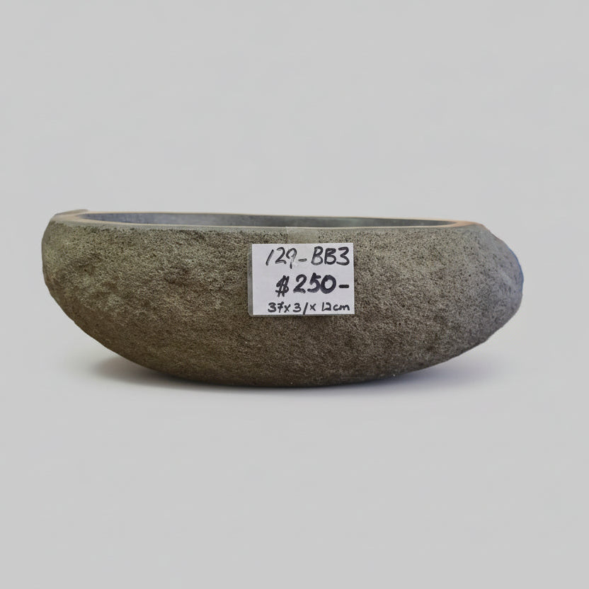 Stone Bird Bath 129 - BB3 VOLCANIC ROCK at World Of Decor NZ