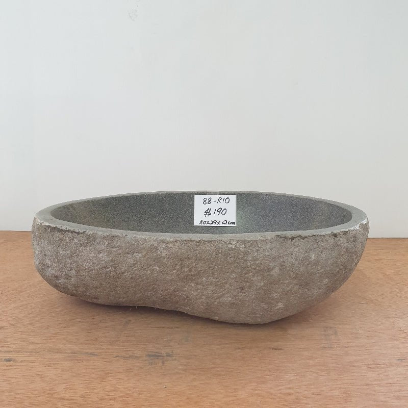 Stone Bird Bath Bowl - R10 VOLCANIC ROCK at World Of Decor NZ