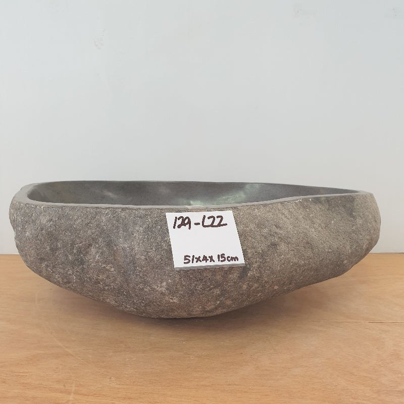 Stone Hand Basin 129 - L22 VOLCANIC ROCK at World Of Decor NZ