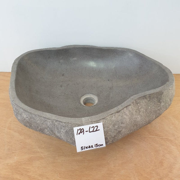 Stone Hand Basin 129 - L22 VOLCANIC ROCK at World Of Decor NZ