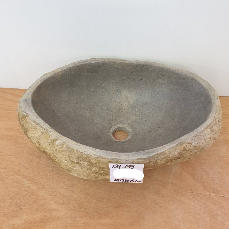 Stone Hand Basin 129 - M5 VOLCANIC ROCK at World Of Decor NZ