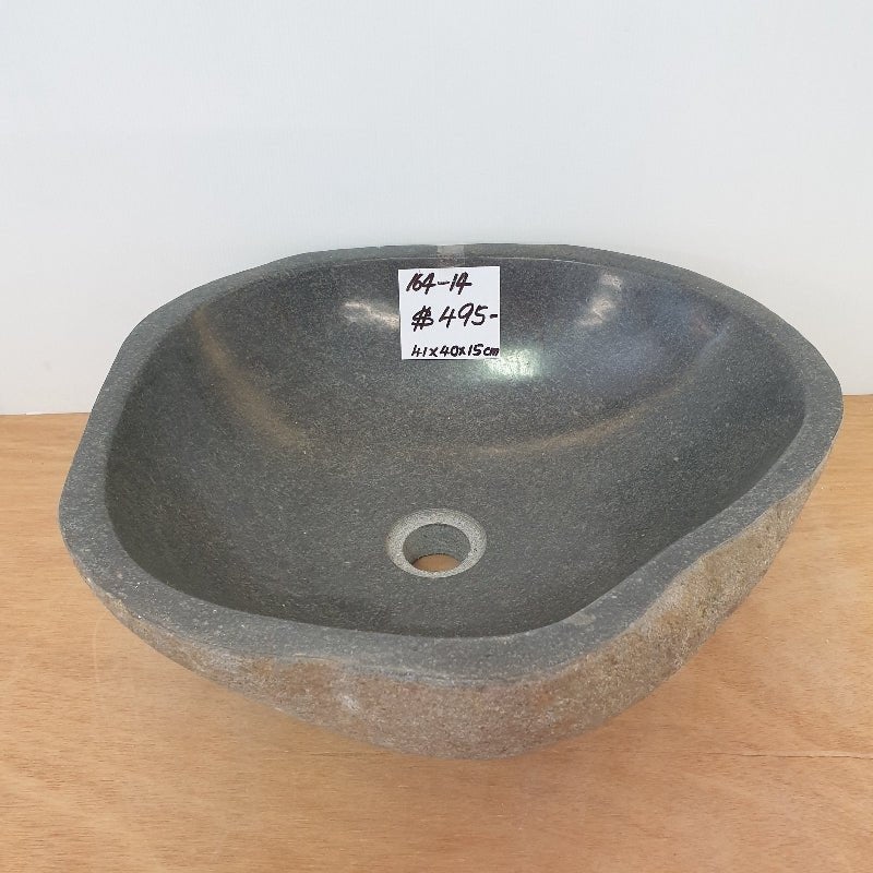 Stone Hand Basin 164 - 14 VOLCANIC ROCK at World Of Decor NZ