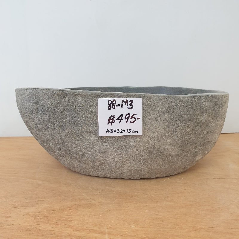 Stone Hand Basin 88 - M3 VOLCANIC ROCK at World Of Decor NZ