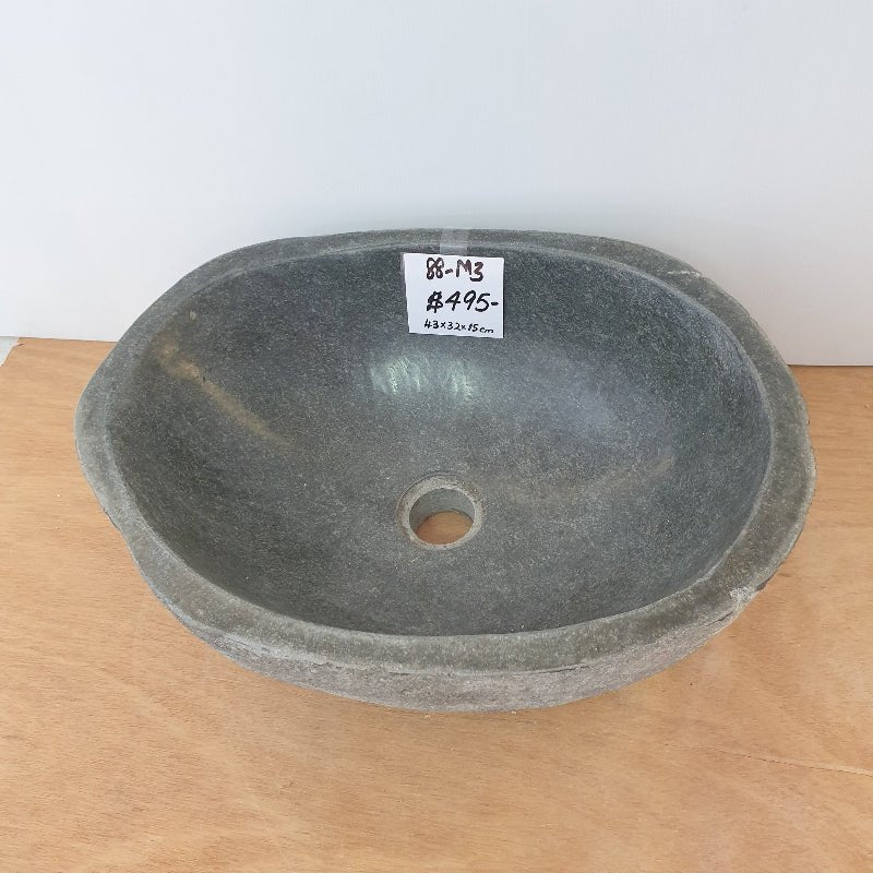 Stone Hand Basin 88 - M3 VOLCANIC ROCK at World Of Decor NZ