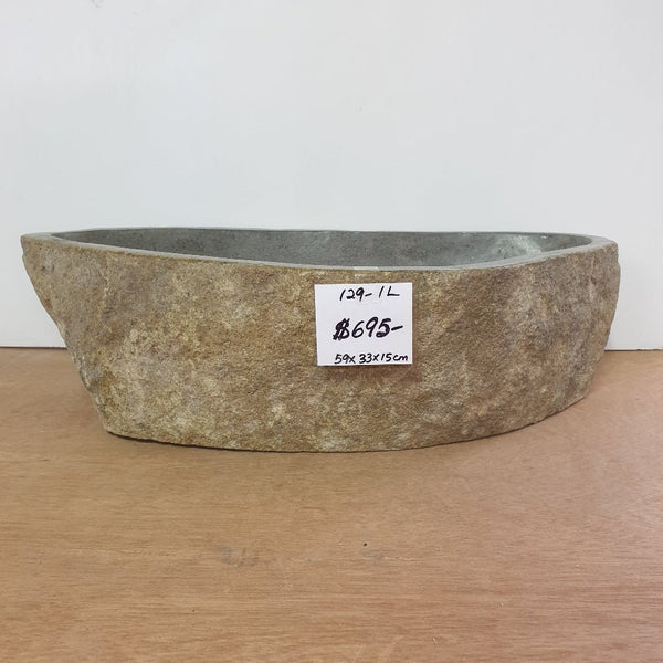 Stone Hand Basin Collections New Zealand 129 - 1L VOLCANIC ROCK at World Of Decor NZ
