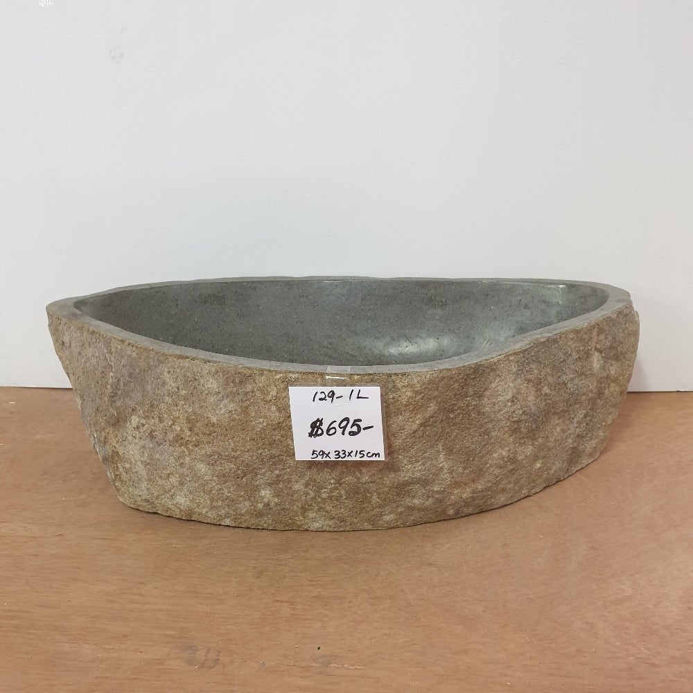 Stone Hand Basin Collections New Zealand 129 - 1L VOLCANIC ROCK at World Of Decor NZ