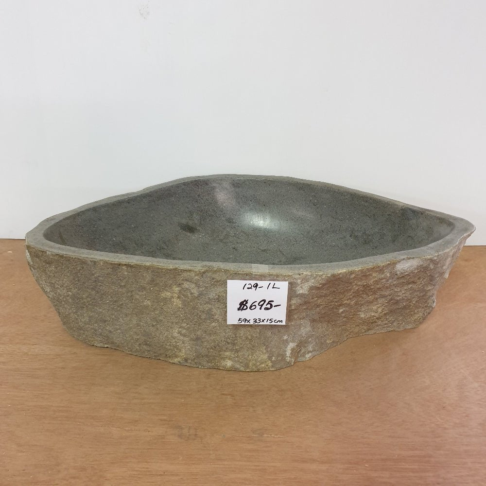 Stone Hand Basin Collections New Zealand 129 - 1L VOLCANIC ROCK at World Of Decor NZ