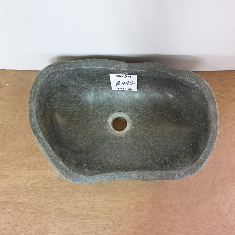 Handcrafted Stone Hand Basin - Unique Volcanic Rock Design– World Of Decor