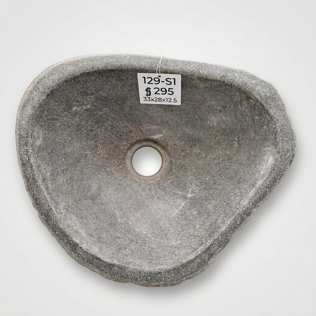 Stone Hand Basin Collections New Zealand 129-S1 VOLCANIC ROCK at World Of Decor NZ