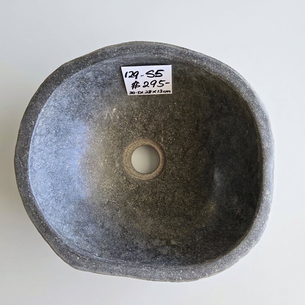 Stone Hand Basin Collections New Zealand 129-S5 VOLCANIC ROCK at World Of Decor NZ