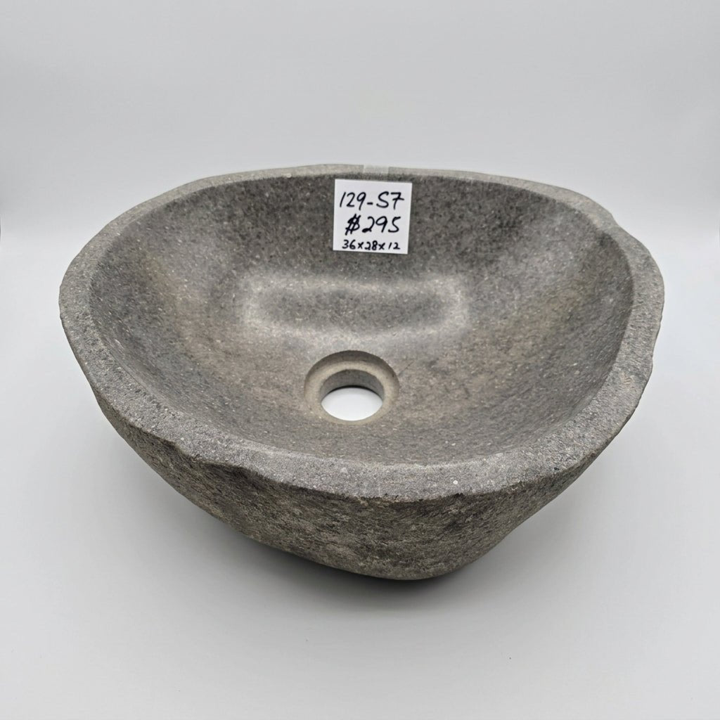 Stone Hand Basin Collections New Zealand 129-S7 VOLCANIC ROCK at World Of Decor NZ