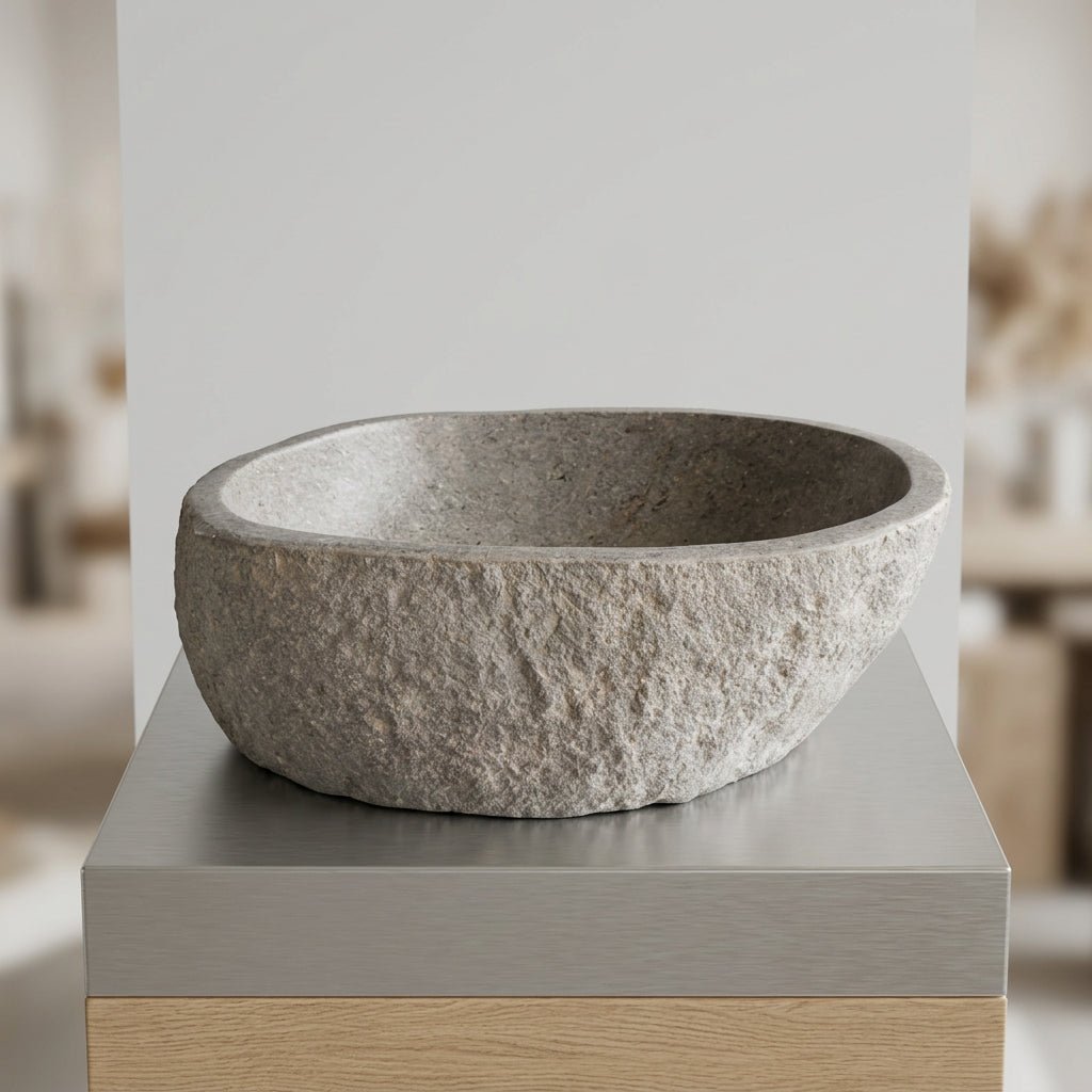 Stone Hand Basin Collections New Zealand 129-S7 VOLCANIC ROCK at World Of Decor NZ