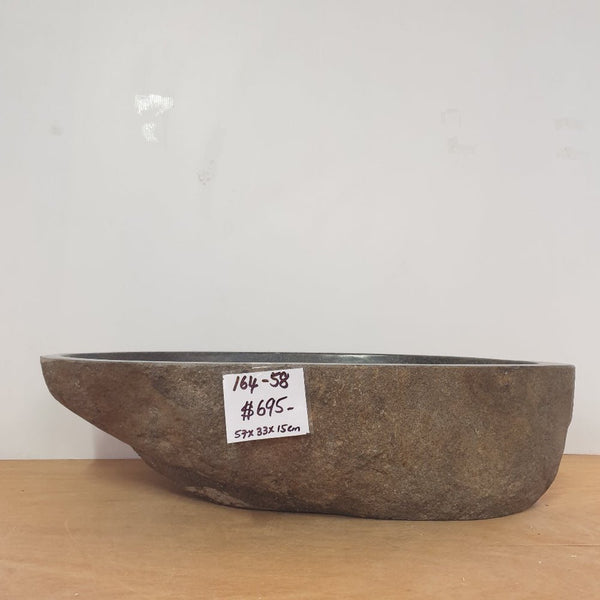 Stone Hand Basin Collections New Zealand 164 - 58 VOLCANIC ROCK at World Of Decor NZ