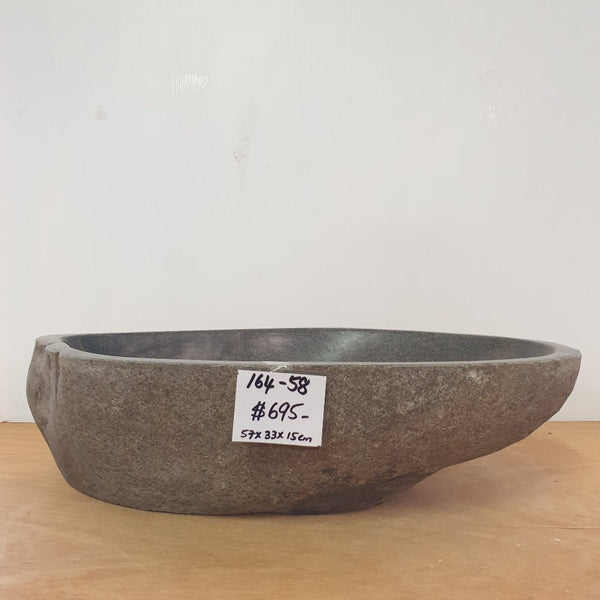 Stone Hand Basin Collections New Zealand 164 - 58 VOLCANIC ROCK at World Of Decor NZ