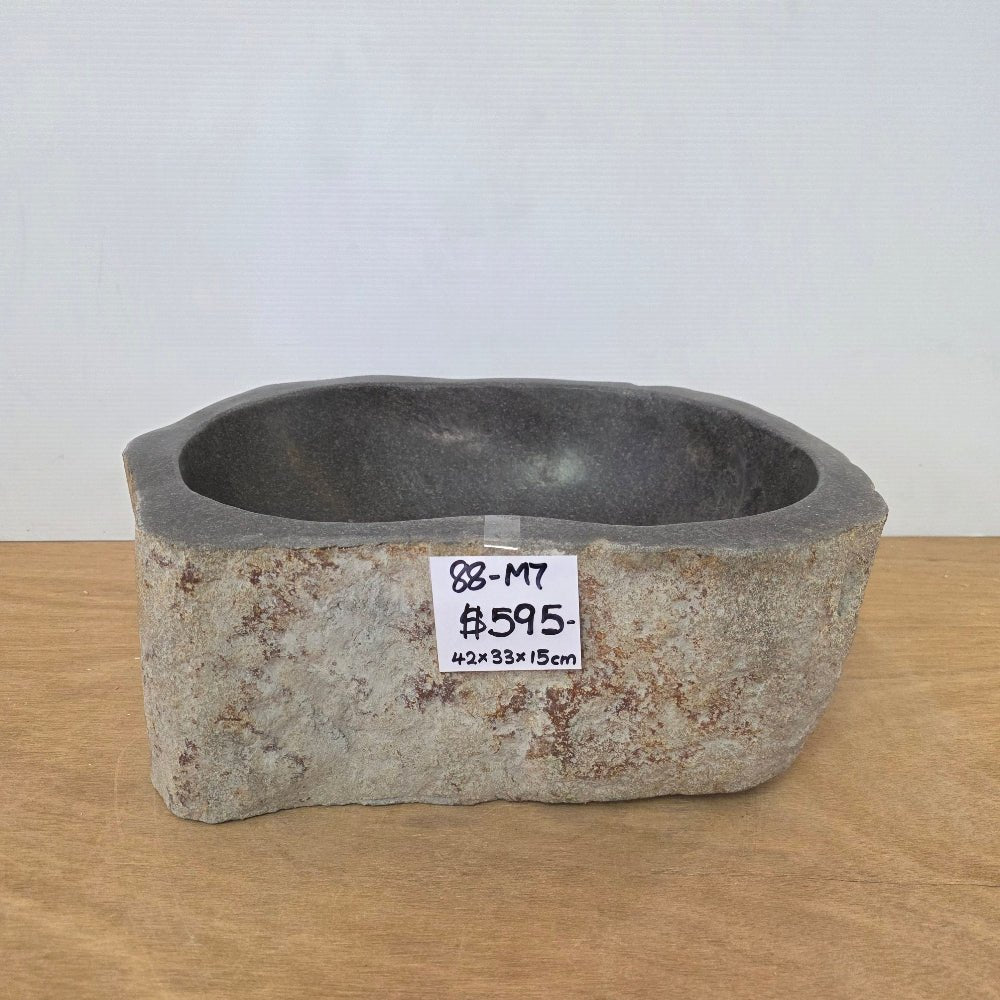 Stone Hand Basin Collections New Zealand 88 - M7 VOLCANIC ROCK at World Of Decor NZ