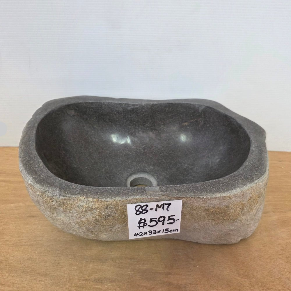 Stone Hand Basin Collections New Zealand 88 - M7 VOLCANIC ROCK at World Of Decor NZ