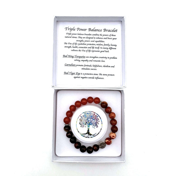 Triple Power Balance Bracelet TOL - Red JEWELLERRY at World Of Decor NZ