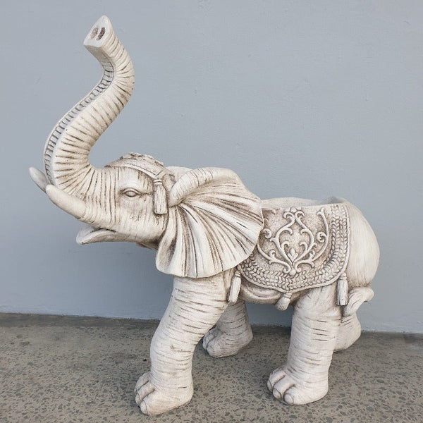 Trunk Up Elephant Statue Planter GARDEN & OUTDOOR at World Of Decor NZ