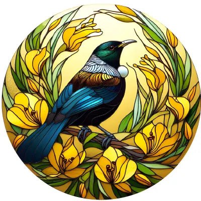 Tui Stained Glass Hanger 11.5cm Wall Art, Affirmations & Hangings at World Of Decor NZ